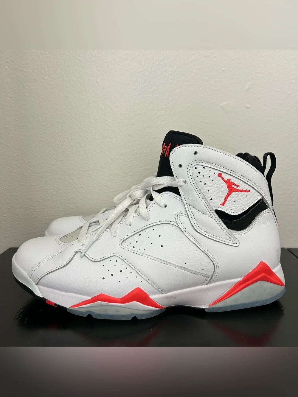 Nike Air Jordan VII 7 Retro White Infrared Crimson Red Black CU9307160 Mens 10.5